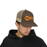 Orange Snapback Trucker Cap