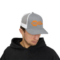 Orange Snapback Trucker Cap