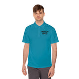 Classic MECHDAD Performance Polo with mech-inspired chest logo - alternate product view 8