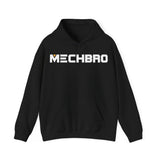 Classic MECHBRO hoodie in military green with mech-inspired chest logo