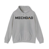 Classic MECHDAD hoodie in sport grey with mech-inspired chest logo