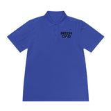 Classic MECHDAD Performance Polo in True Royal with mech-inspired chest logo