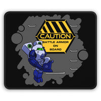 Battle Armor on Board Gaming Mouse Pad