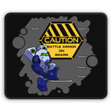 Battle Armor on Board Gaming Mouse Pad