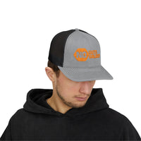 Orange Snapback Trucker Cap