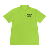 Classic MECHDAD Performance Polo in Lime Shock with mech-inspired chest logo