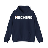 Classic MECHBRO hoodie in navy with mech-inspired chest logo