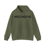 Classic MECHDAD hoodie in black with mech-inspired chest logo