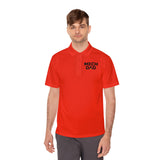 Classic MECHDAD Performance Polo with mech-inspired chest logo - alternate product view 5