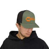 Orange Snapback Trucker Cap