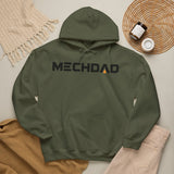 Classic MECHDAD hoodie in black with mech-inspired chest logo