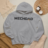 Classic MECHDAD hoodie in sport grey with mech-inspired chest logo