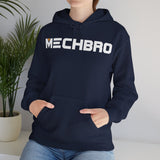 Classic MECHBRO hoodie in navy with mech-inspired chest logo