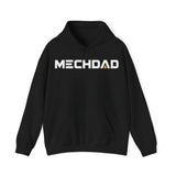 Classic MECHDAD hoodie in military green with mech-inspired chest logo