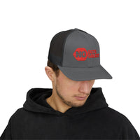 Red Snapback Trucker Cap