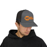 Orange Snapback Trucker Cap